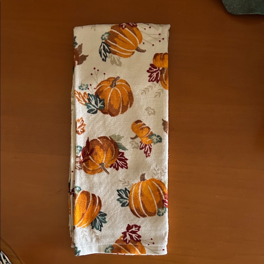 Pumpkin Print Kitchen Towel